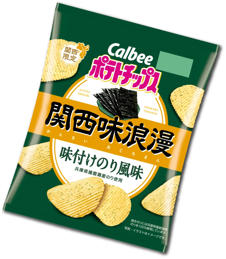 ポテトチップス関西味浪漫 味付けのり風味